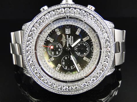 black diamond breitling sale|diamond breitling watches for sale.